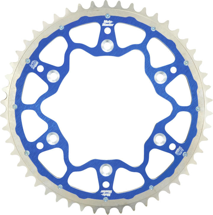 Moto-Master Fusion Series Dual Ring Rear Sprocket - 49 Tooth - Blue 620123449
