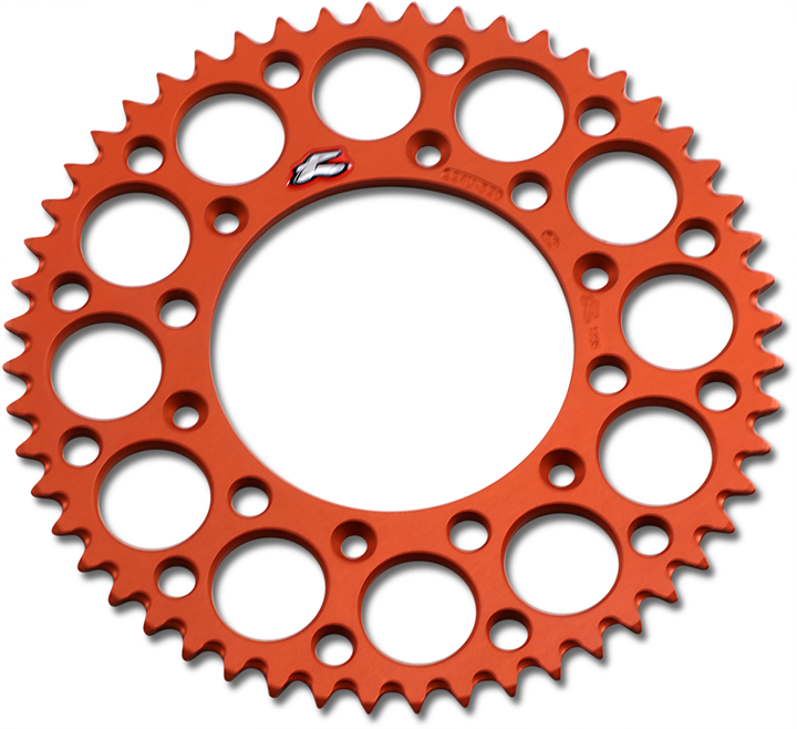 Renthal Rear Sprocket - Aluminum - 52 Tooth - Orange 224U-520-52GPOR