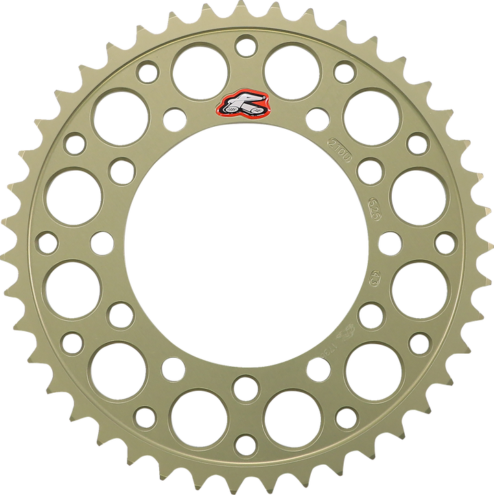 Renthal Rear Sprocket - Aluminum - 43 Tooth - Suzuki/Yamaha 210U-525-43P-HA