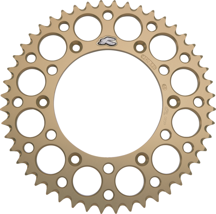 Renthal Rear Sprocket - Aluminum - 48 Tooth - Hard Anodized 224U-520-48GPHA