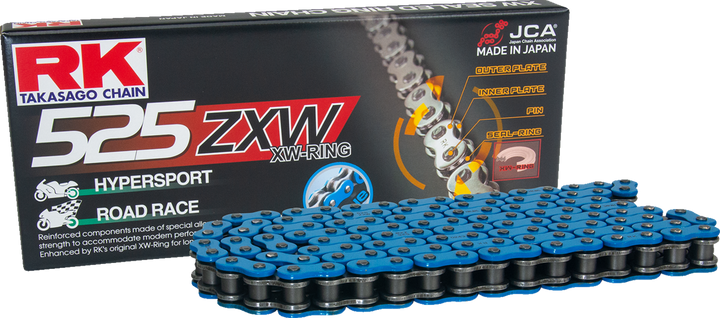 Rk 525 Zxw - Connecting Link - Rivet - Blue BB525ZXW-RL