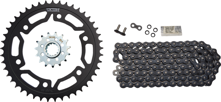 Vortex Chain And Sprocket Kit - Hfrs - Black - Honda Cbr 600 Rr CK6345