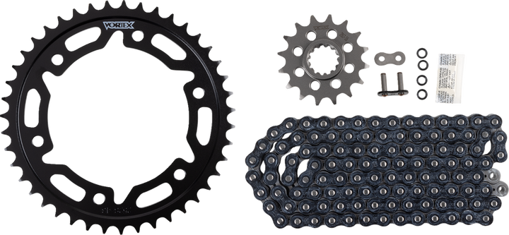 Vortex Chain And Sprocket Kit - Wss - Black - Honda Cbr 600 Rr CK2133
