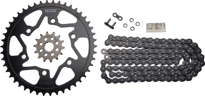 Vortex Chain And Sprocket Kit - Hfrs - Black - Yamaha Yzf-R3/Mt-03 CK6384