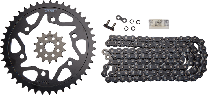 Vortex Chain And Sprocket Kit - Wss - Black - Yamaha Yzf-R3/Mt-03 CK6385