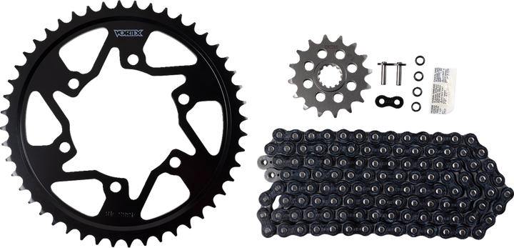 Vortex Chain And Sprocket Kit - Wss - Black - Yamaha Yzf-R6 S CK6128