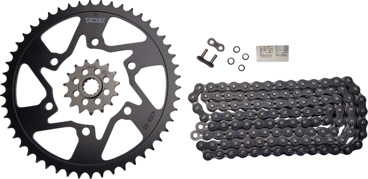 Vortex Chain And Sprocket Kit - Hfrs - Black - Yamaha Yzf-R6/S CK6317