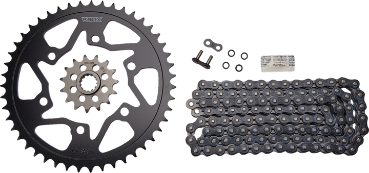 Vortex Chain And Sprocket Kit - Hfrs - Black - Yamaha Yzf-R6 CK6316