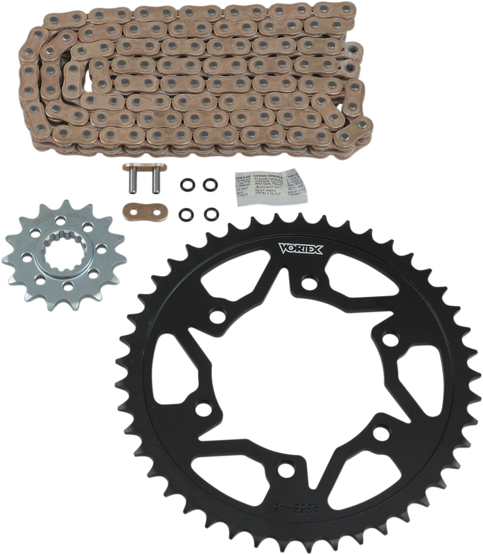 Vortex Chain And Sprocket Kit - Hfrs - Gold - Yamaha Yzf-R1 CKG6354