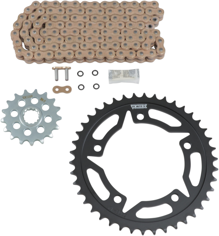 Vortex Chain And Sprocket Kit - Wss - Gold - Suzuki Gsx-S 750/Z CKG6415