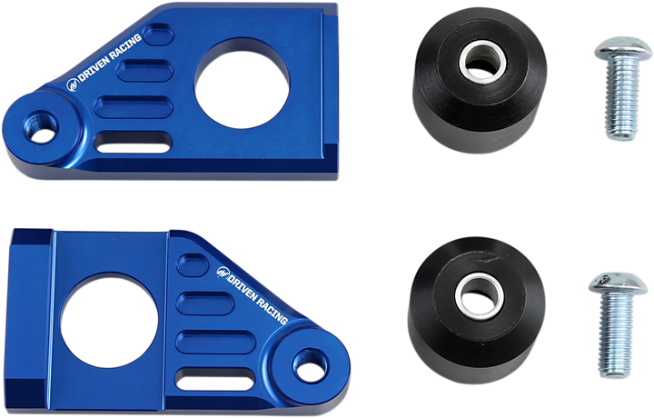 Driven Racing Axle Block Sliders - Suzuki - Blue DRAX-119-BL