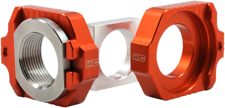 Works Connection Elite Axle Block Kit - Orange 17-263