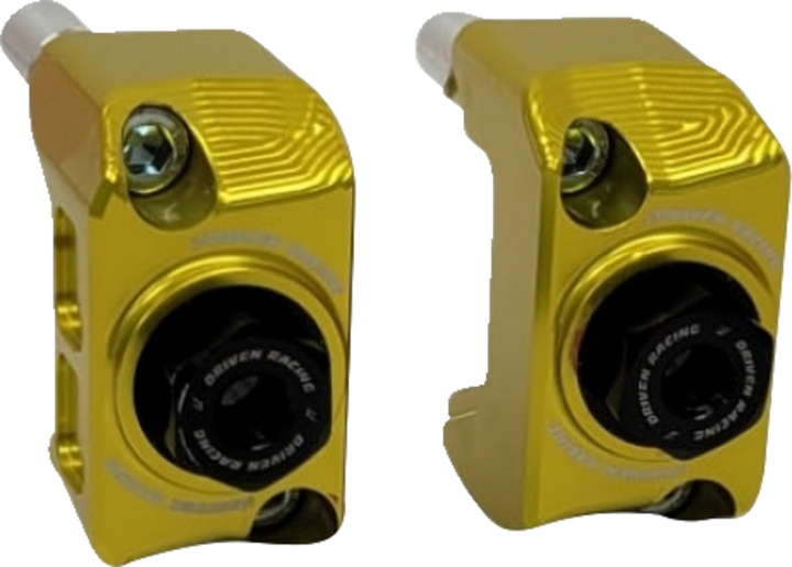 Driven Racing Captive Axle Block - Gold - Zx4 DRCAX-205GD