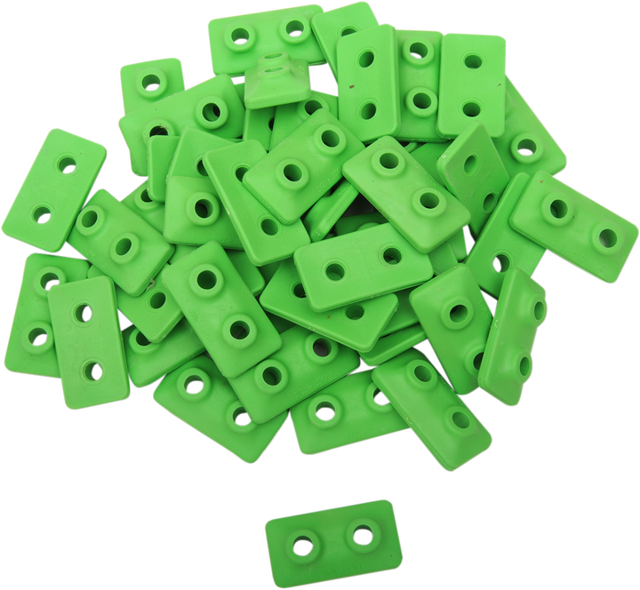 Fast-Trac Extra Large Backer Plates - Green - Twin - 48 Pack 512-48