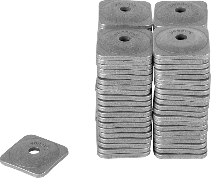 Woody'S Support Plates - Grand Digger - Natural - Square - 84 Pack ASG-3775-84
