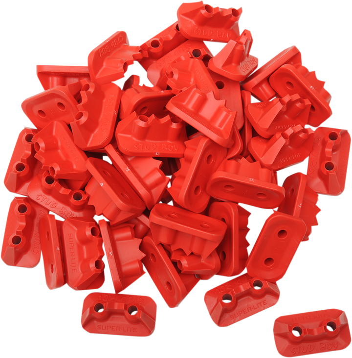 Stud Boy Double Backer Plates - Red - For Single Ply - 48 Pack 2522-P2-RED
