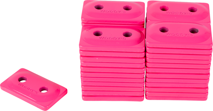 Woody'S Support Plates - Double Digger - Pink - 48 Pack ADD2-3820-B