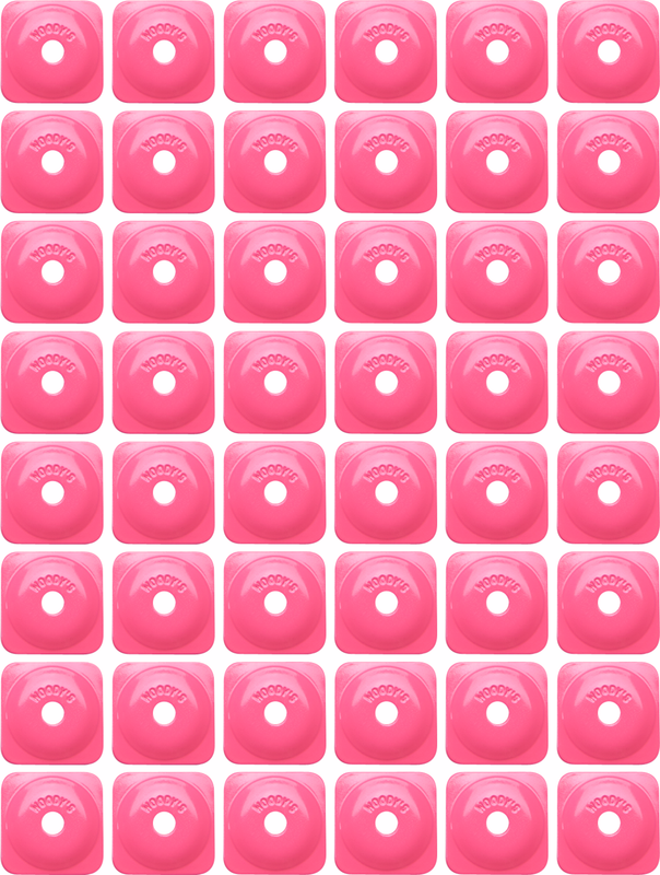 Woody'S Support Plates - Grand Digger - Pink - Square - 48 Pack ASG-3820-48