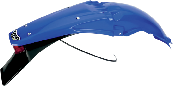 Ufo Enduro Rear Fender With 21/5W Light - Reflex Blue YA03814T089