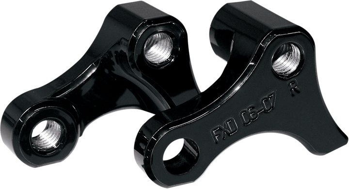 La Choppers Lowering Kit - Rear - Lowers 1" - Black Powder Coated - '06-'17 Dyna LA-7590-02B