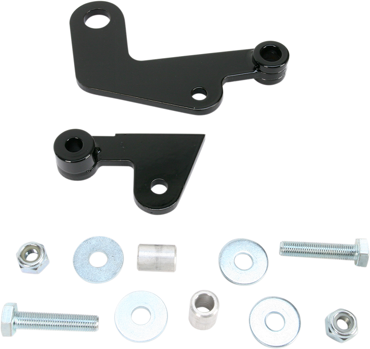 Baron Shock Drop Bracket Lowering Kit - Rear - Lowers 1.50" - Black BA-7500-66