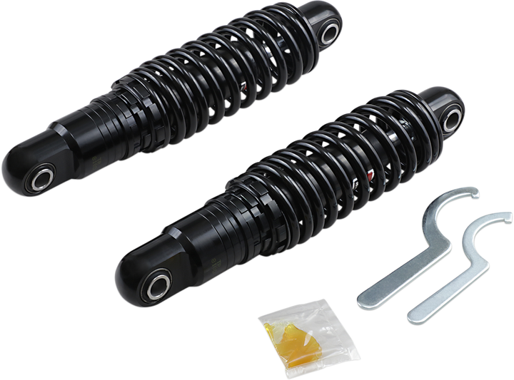 Drag Specialties Shocks Premium Ride-Height Adjustable Shocks - 11" - Heavy Duty - Black 1310-1670