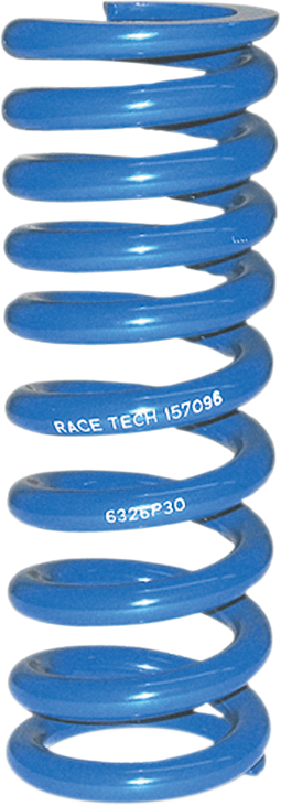 Race Tech Progressively Wound Shock Spring - Blue - P30 - Spring Rate 532 Lb/In SRSP 6326P30