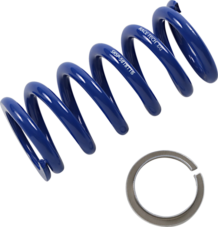 Race Tech Shock Spring - Rear - Blue - Sport Series - Spring Rate 649.58 Lb/In SRSP 5818116
