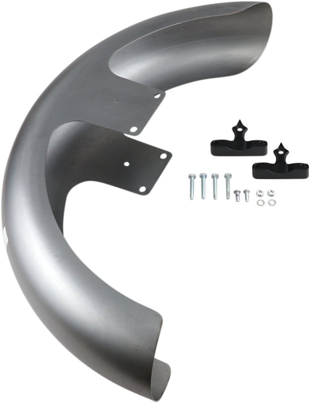 Rc Components Phantom Front Fender Kit With Black Adapters - For 23" Wheel FNDRKT23RC-B