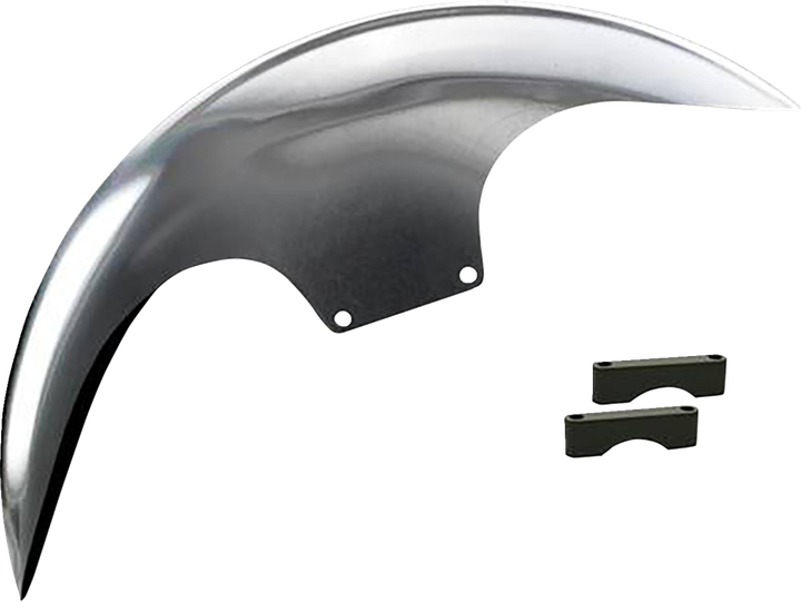 Paul Yaffe Bagger Nation Cafe Front Fender - 21" - Black Spacers PYO:CAFE-21-13E-B