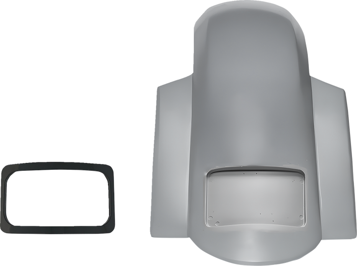 Paul Yaffe Bagger Nation Short Sport Rear Fender - With Black Plate Frame PYO:RF-SS-CVO-B