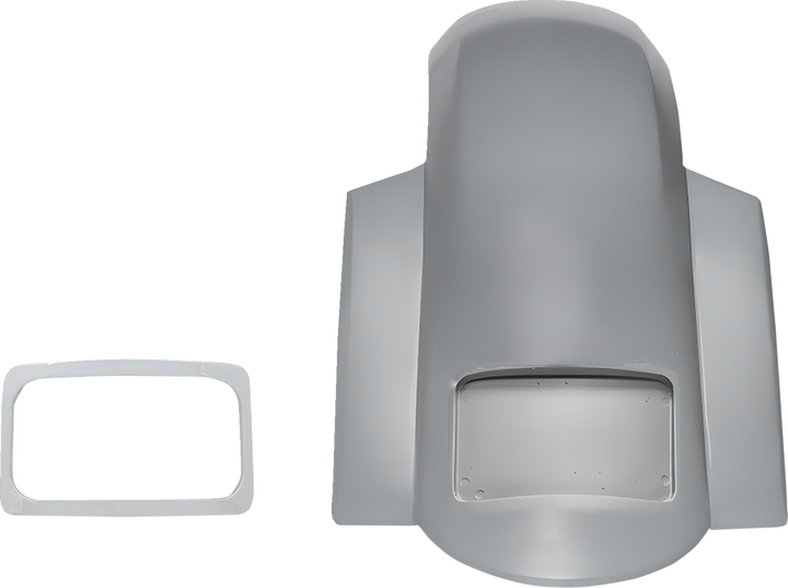 Paul Yaffe Bagger Nation Short Sport Rear Fender - With Chrome Plate Frame PYO:RF-SS-CVO-C