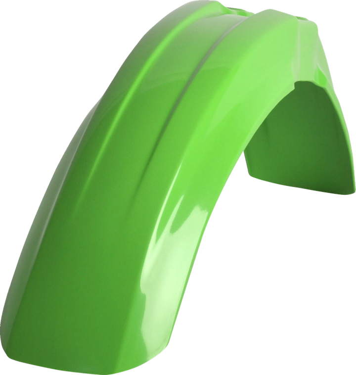 Polisport Front Fender - Oem Green - Kawasaki - Kx/Kdx 8596000009