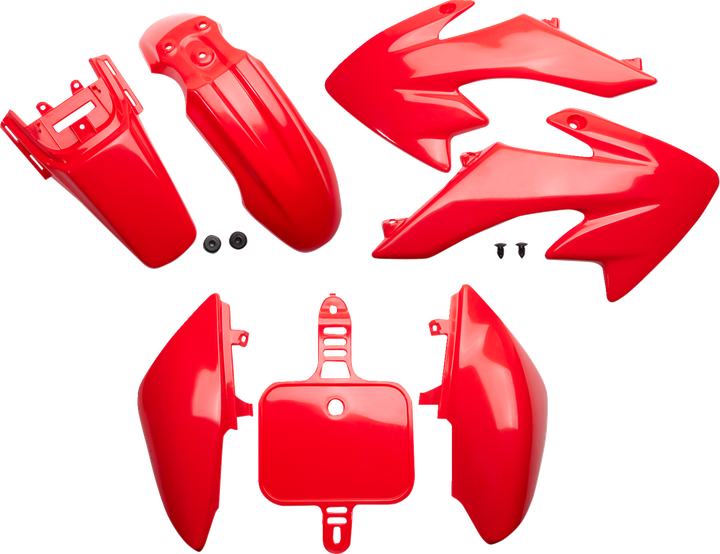 Ufo Replacement Body Kit - Red - Honda - Crf '04-'26 HO36004-070