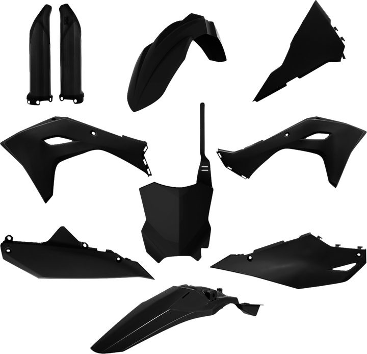 Polisport Body Kit - With Fork Guards - Black - Kawasaki - Kx 450 F 91362