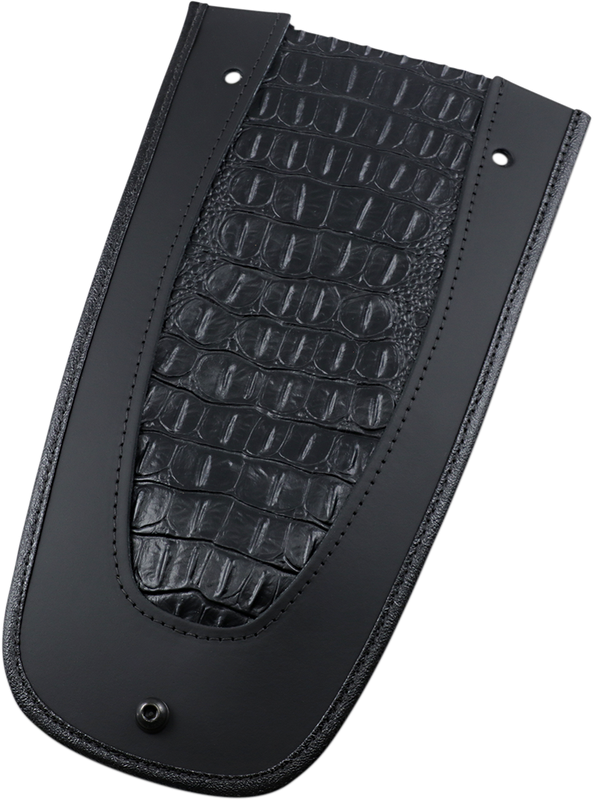 Drag Specialties Seats Fender Skin - Embossed Faux Gator Leather Center 1405-0139