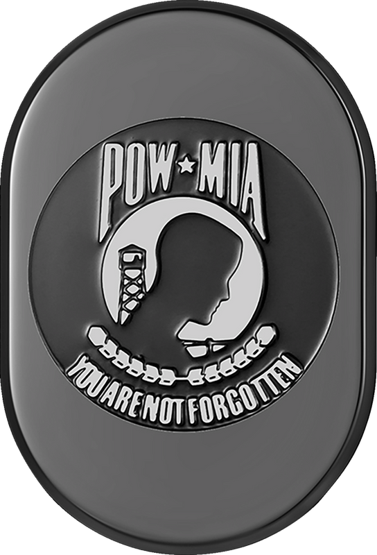 Figurati Designs Antenna Cover - Right Rear Fender - Pow-Mia - Black FD55-AC-BLK-RT