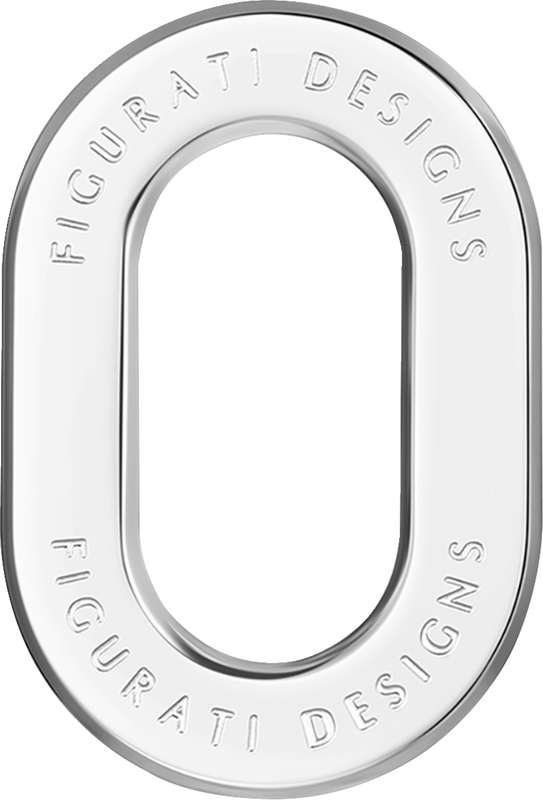 Figurati Designs Antenna Ring - Left Rear Fender - Smooth - Chrome FD60-ANTRG-SS-LT