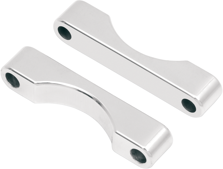 Klock Werks Wfb Benchmark Bagger Front Fender Blocks - For All 23"/26" Tire Hugger/Benchmark - Chrome KWFS-01-0100-C