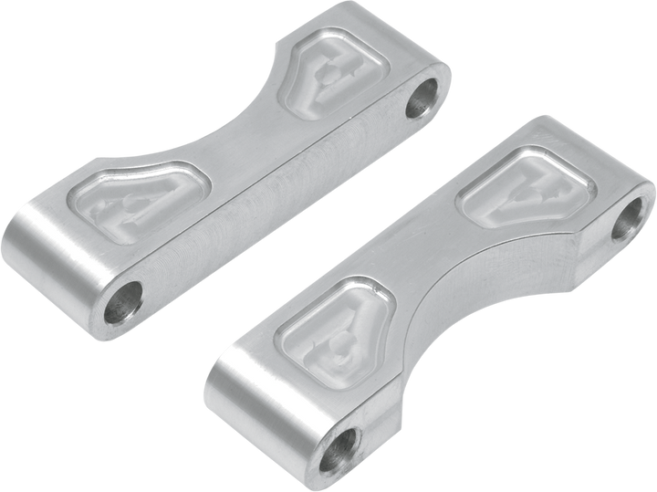 Klock Werks Hugger Front Fender Mounting Blocks - For 21" Wheels - Satin KWFS-01-0102