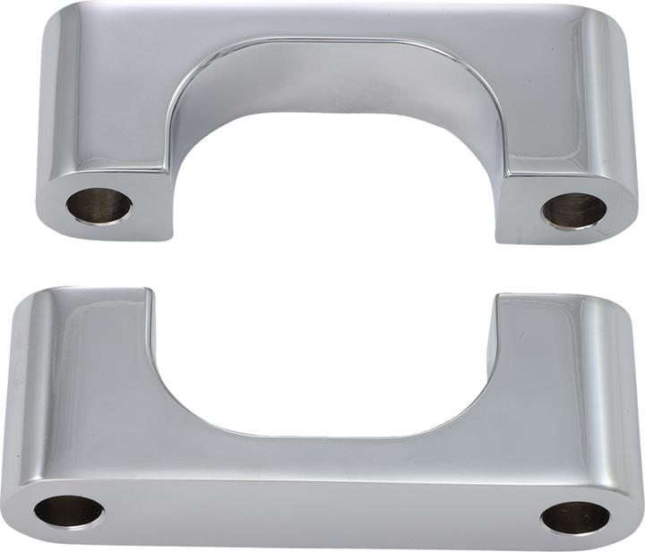 Klock Werks Hugger Front Fender Mounting Blocks - For 21" Wheels - Chrome KWFS-02-0106-C