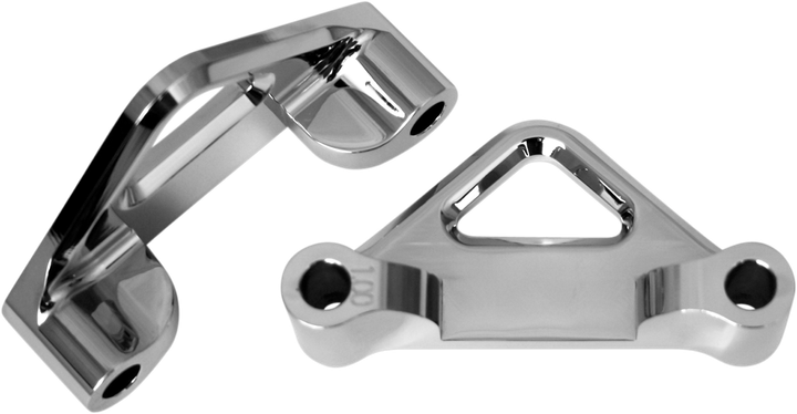 Accutronix Hot Legs/Bagger Legs Fender Spacers - Chrome - 1" Spacer - For 6" Width Fender TFS41-EMF100C