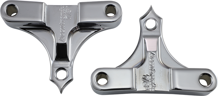 Accutronix Hot Legs/Bagger Legs Fender Spacers - Chrome - 0.875" Spacer - For 5-1/2" Width Fender TFS49-NF7/8C