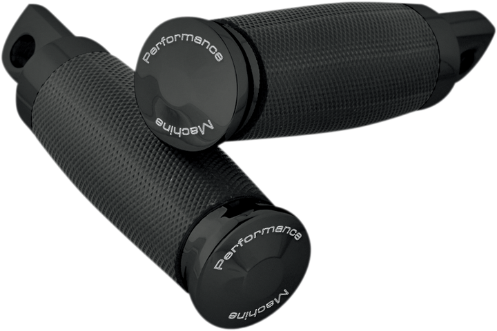 Performance Machine (Pm) Contour Foot Pegs - Black - Passenger/Driver 0035-0083-B