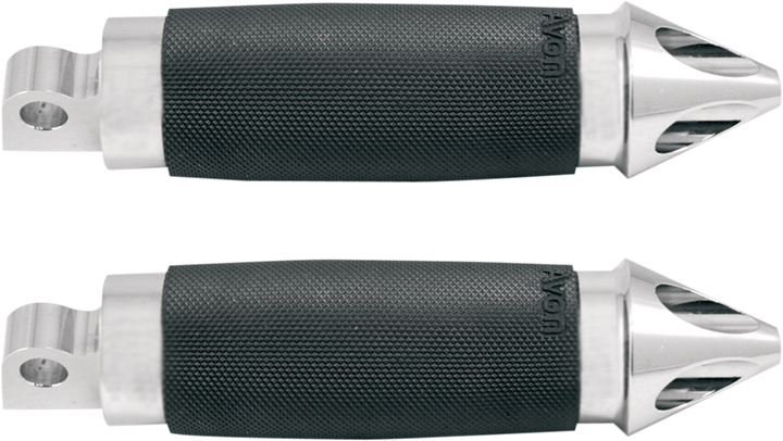 Avon Grips Foot Pegs - Custom Spike - Chrome FP-CC-85-CH-SPI