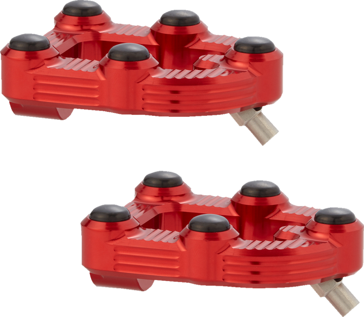 Arlen Ness Mx Foot Pegs - Driver - Red 07-946