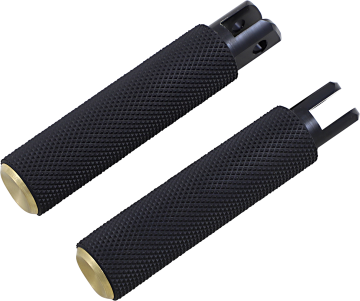 Arlen Ness Knurled Foot Pegs - Brass - Fx/Fl '18-'25 07-944