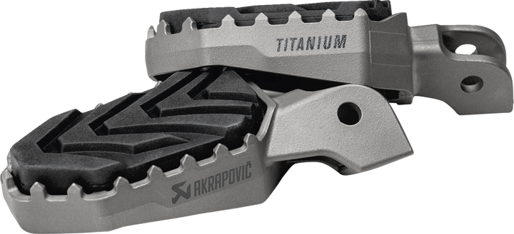 Akrapovic Adventure Foot Pegs - Titanium - Bmw F-BM13T1