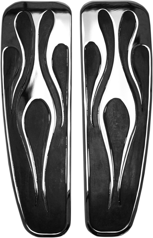 Baron Universal Rider Floorboards - Long - Flame BA-7002-03