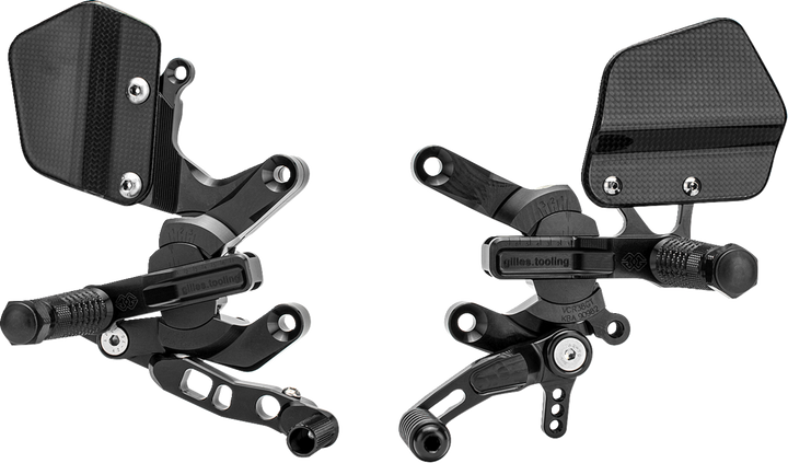 Gilles Tooling Adjustable Rearset - Black - Ktm VCR-KT03-B